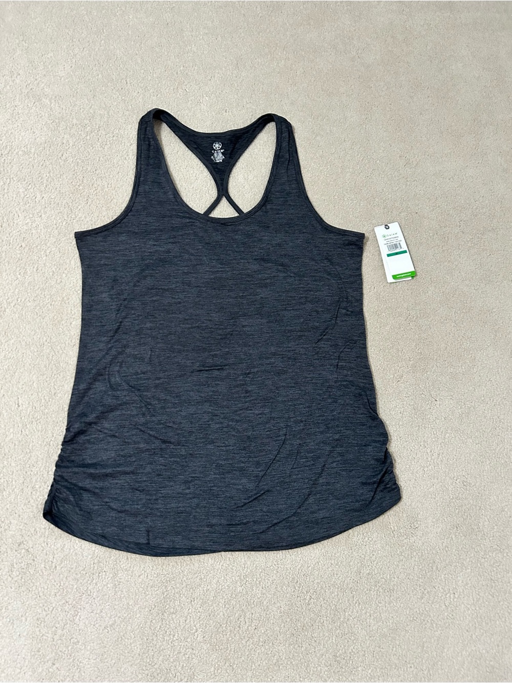 GAIAM Jenna marled Racerback Tank Top NWT